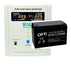 AWARYJNE ZASILANIE CO UPS 1500W 12V E akumulator 100Ah